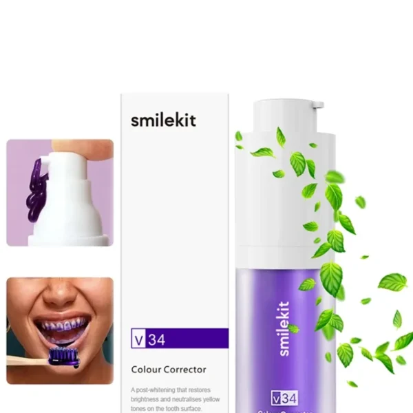 Creme dental branqueador roxo - 30ml - Image 4