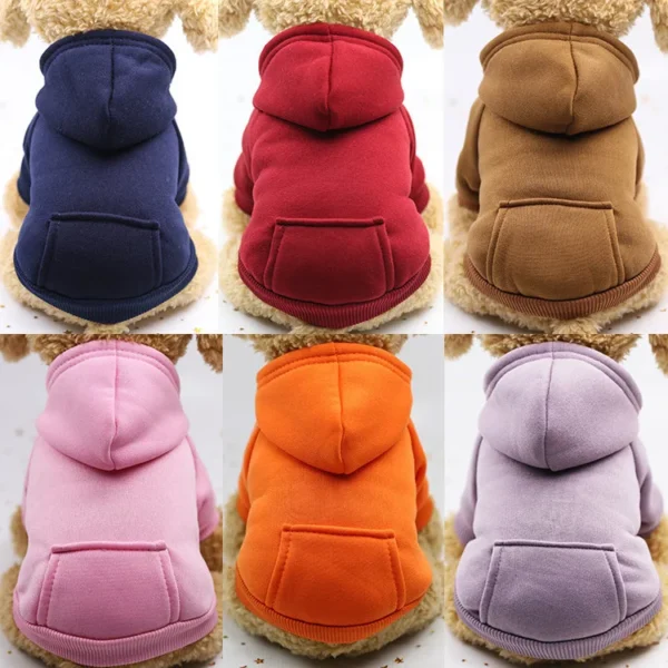Moleton quente com bolsos para Pets - Excelente para deixar seu Pet Quentinho no Inverno